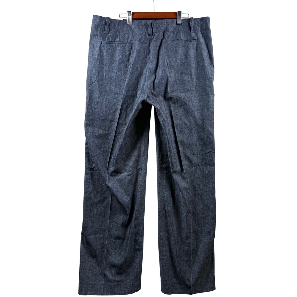 Sandro Paris Tailored Wide Leg Pants Black/Gray‎ Size 14 NWT Chic Minimal - Picture 5 of 8